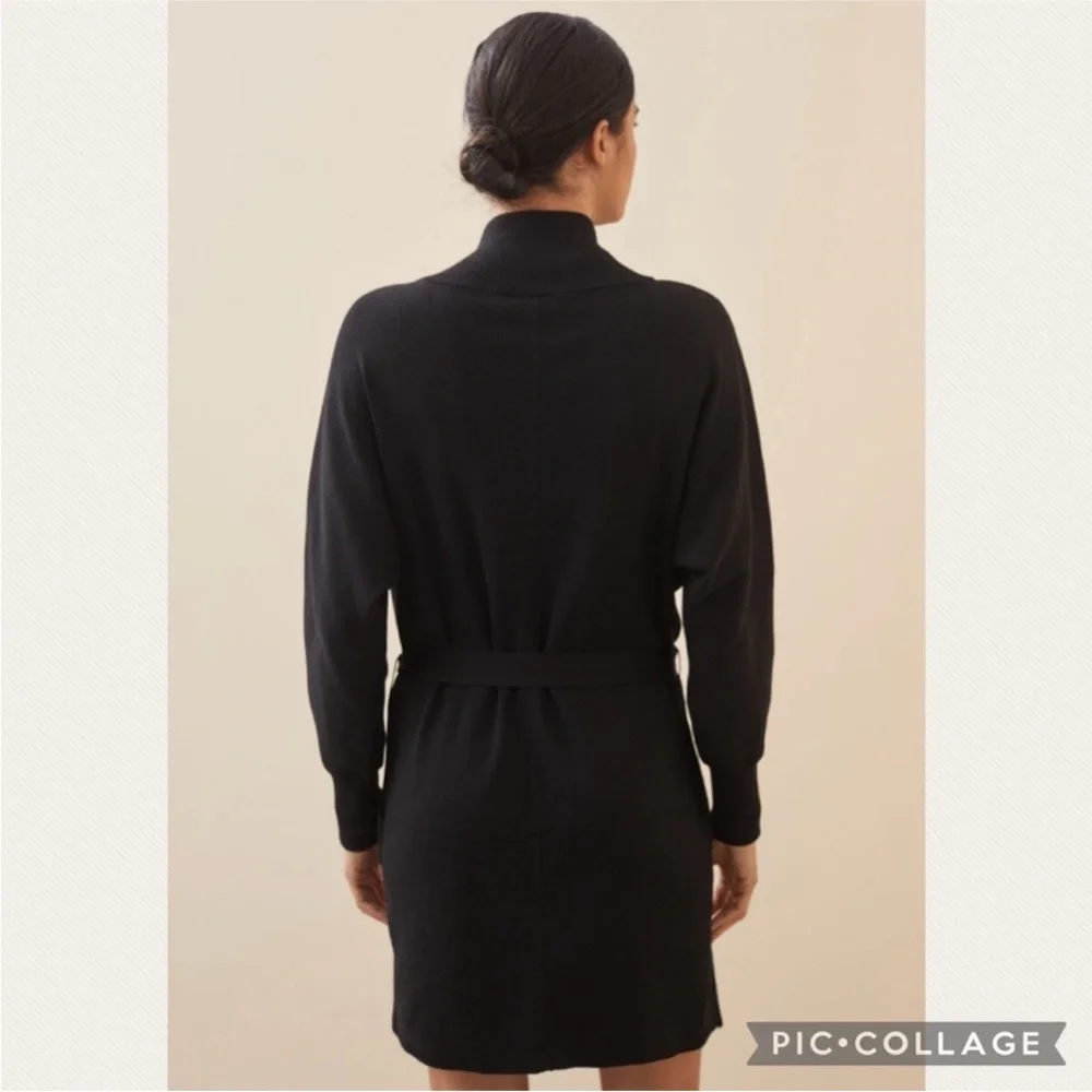Anthropologie Daily Practice Polo Knit Mini Dress in Black (Price Firm) - Picture 2 of 8